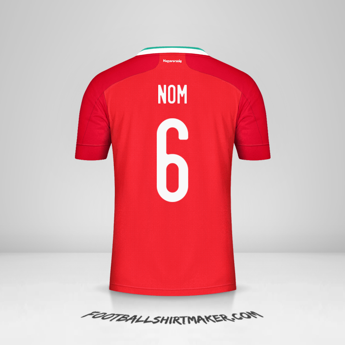 Maillot Hongrie 2020/2021 -  nom - 6