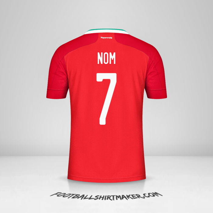 Maillot Hongrie 2020/2021 -  nom - 7
