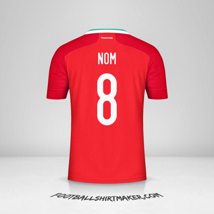 Maillot Hongrie 2020/2021 -  nom - 8