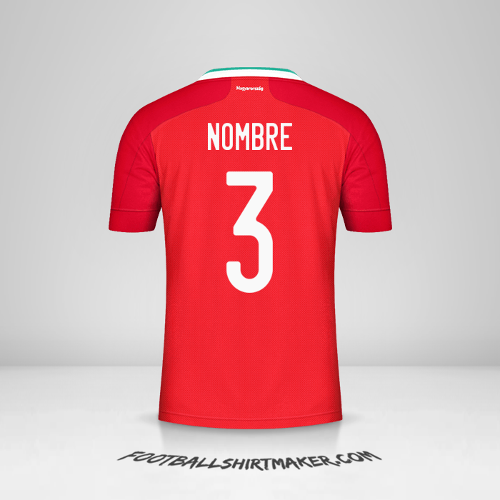 Camiseta Hungría 2020/2021 -  nombre - 3