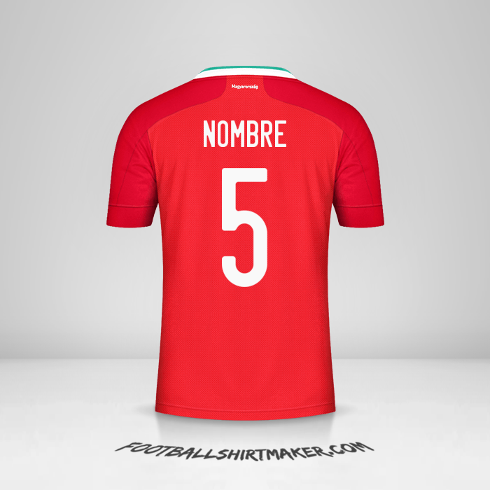 Jersey Hungría 2020/2021 -  nombre - 5