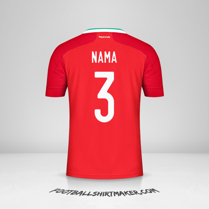 Jersey Hongaria 2020/2021 -  nama - 3