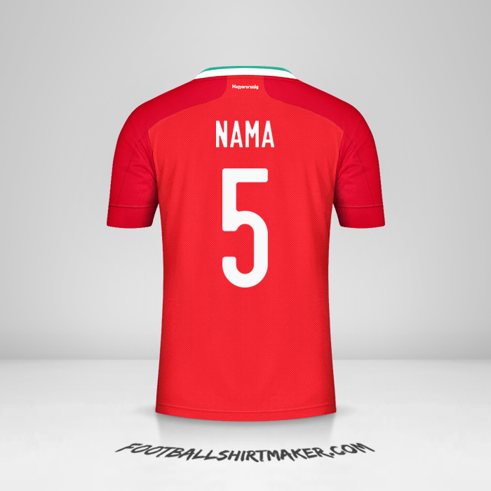 Jersey Hongaria 2020/2021 -  nama - 5