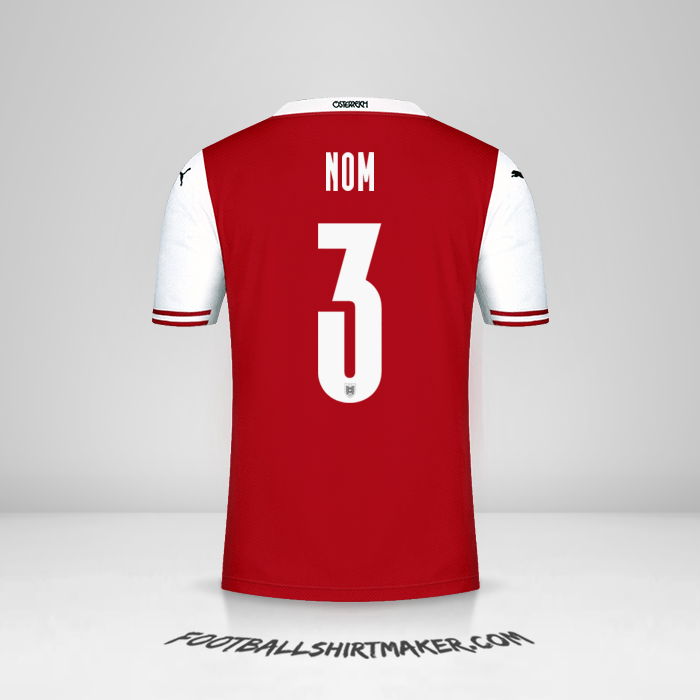Maillot Autriche 2020/2021 -  nom - 3