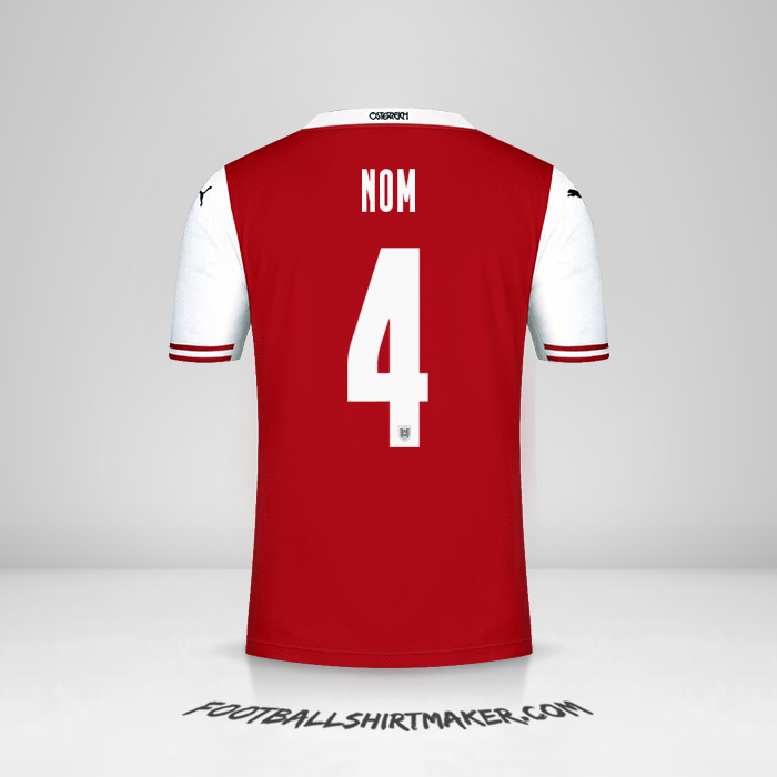 Maillot Autriche 2020/2021 -  nom - 4