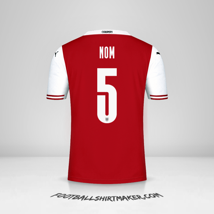 Maillot Autriche 2020/2021 -  nom - 5