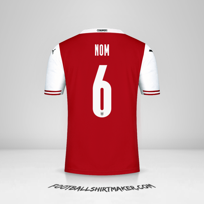 Maillot Autriche 2020/2021 -  nom - 6