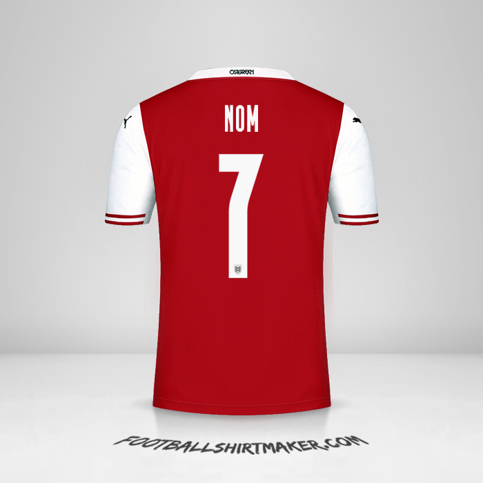 Maillot Autriche 2020/2021 -  nom - 7