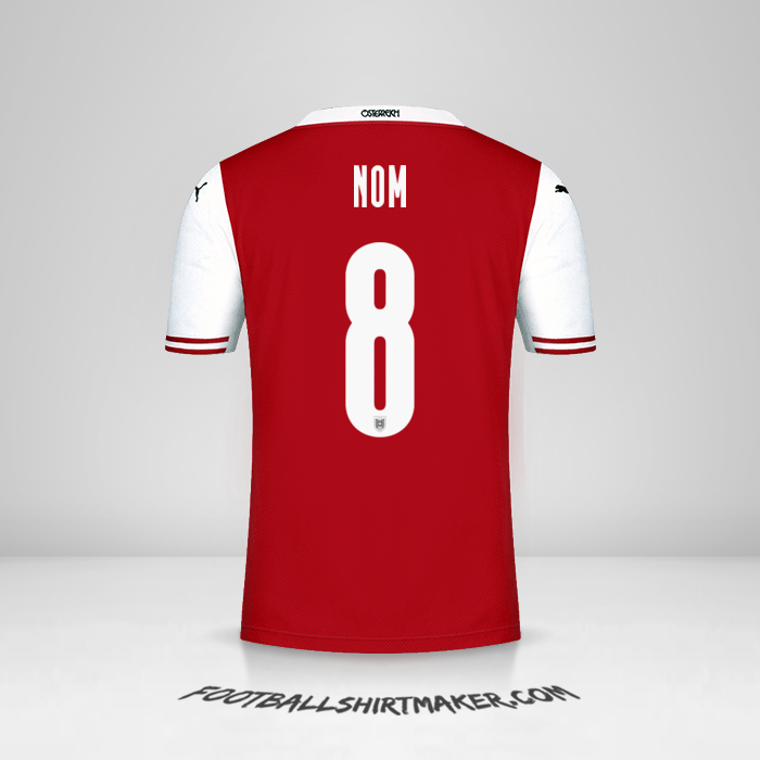 Maillot Autriche 2020/2021 -  nom - 8