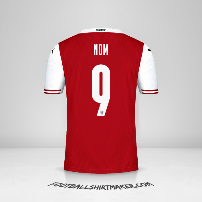 Maillot Autriche 2020/2021 -  nom - 9