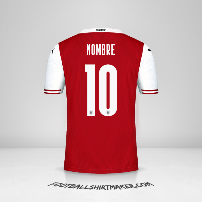 Jersey Austria 2020/2021 -  nombre - 10