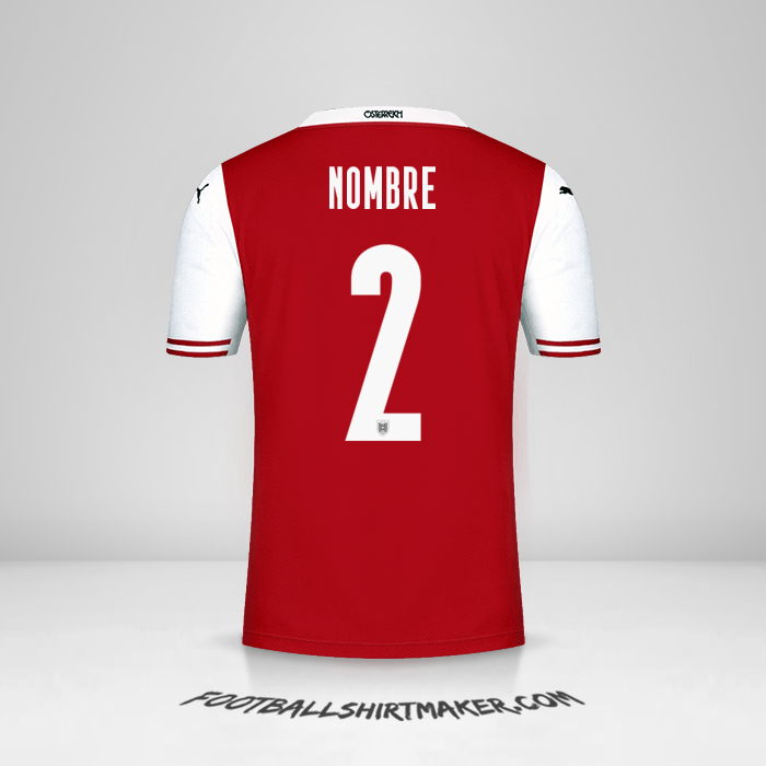 Jersey Austria 2020/2021 -  nombre - 2