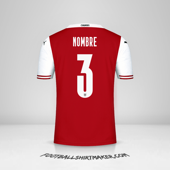 Jersey Austria 2020/2021 -  nombre - 3