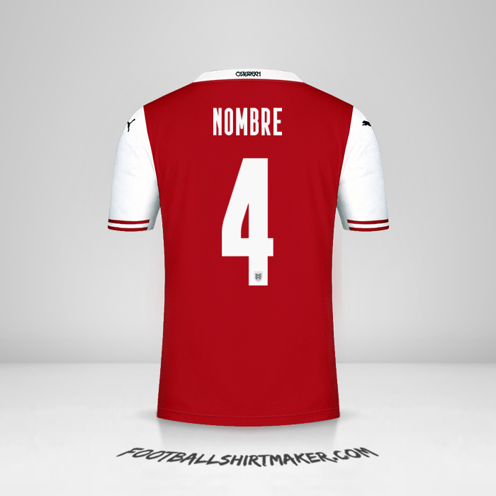 Jersey Austria 2020/2021 -  nombre - 4