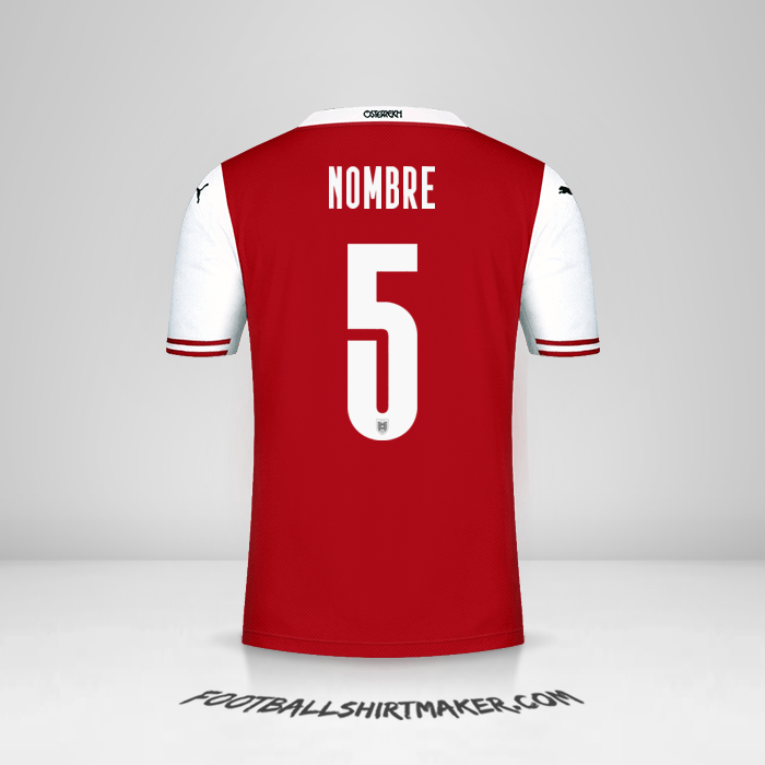 Jersey Austria 2020/2021 -  nombre - 5