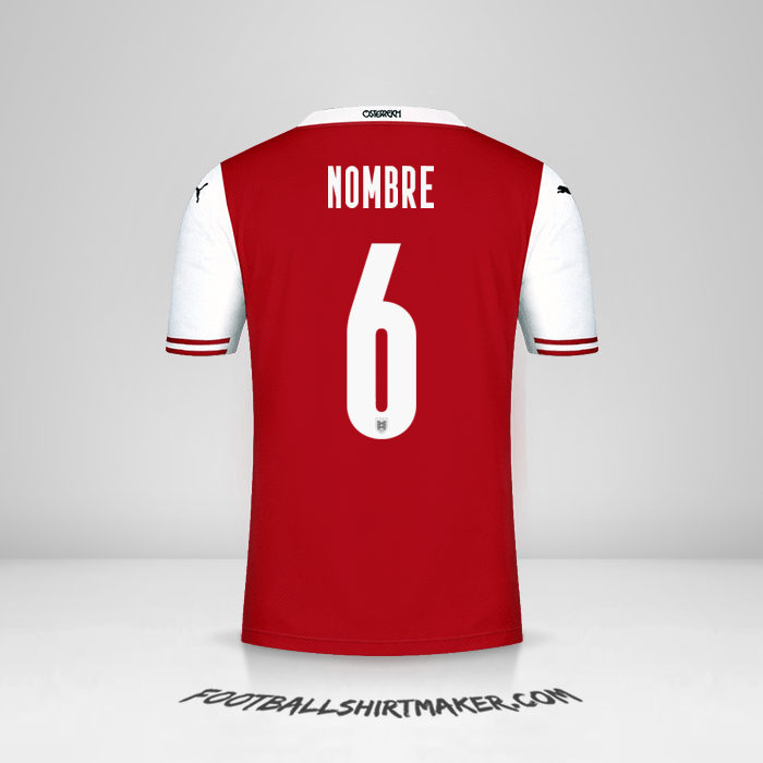 Jersey Austria 2020/2021 -  nombre - 6