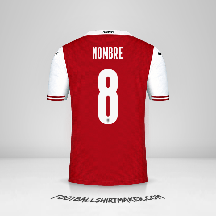 Camiseta Austria 2020/2021 -  nombre - 8
