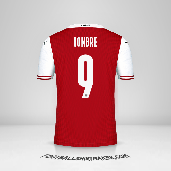 Jersey Austria 2020/2021 -  nombre - 9