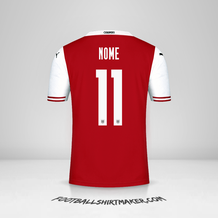 Camisa Áustria 2020/2021 -  nome - 11
