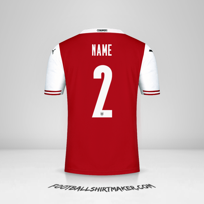 Trikot Österreich 2020/2021 -  name - 2