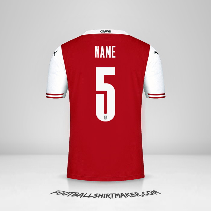 Shirt Austria 2020/2021 -  name - 5