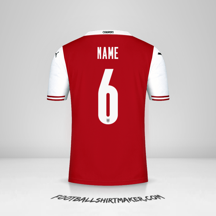 Shirt Austria 2020/2021 -  name - 6