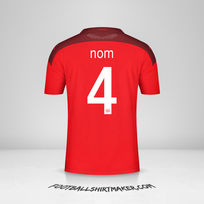 Maillot Suisse 2020/2021 -  nom - 4