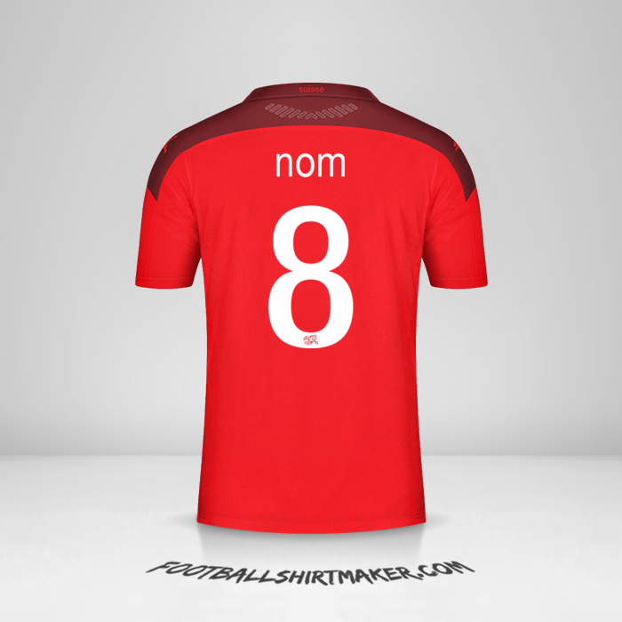 Maillot Suisse 2020/2021 -  nom - 8