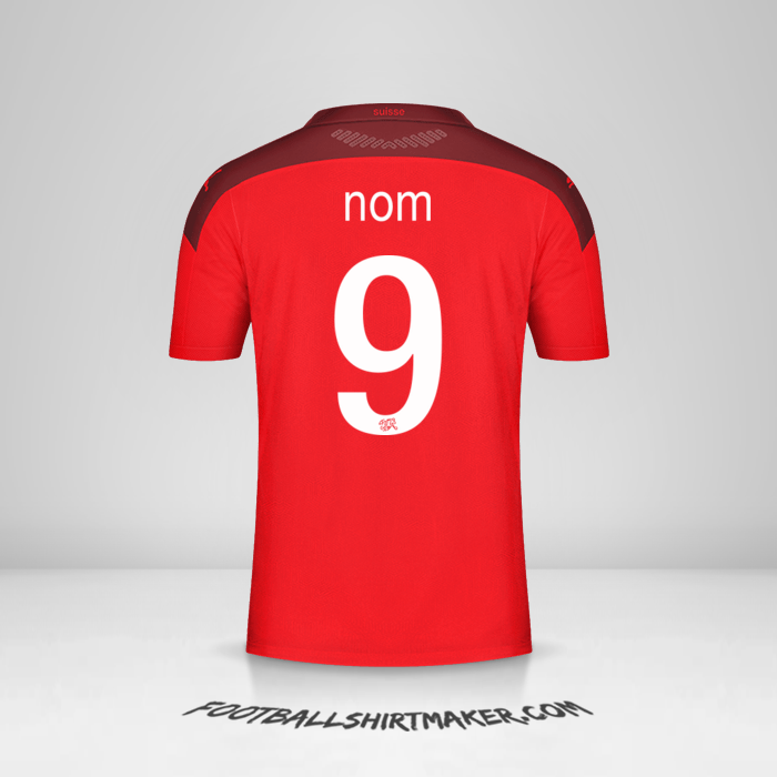 Maillot Suisse 2020/2021 -  nom - 9