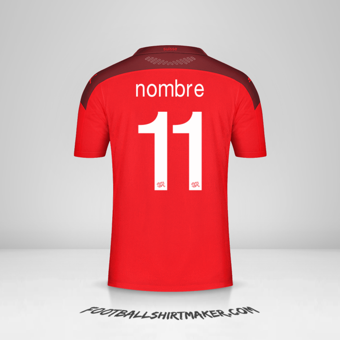 Jersey Suiza 2020/2021 -  nombre - 11