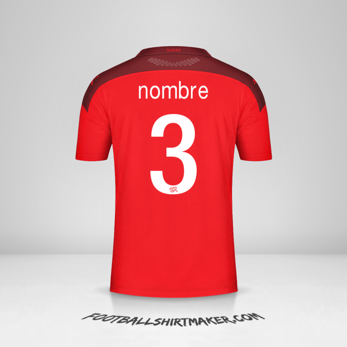 Camiseta Suiza 2020/2021 -  nombre - 3