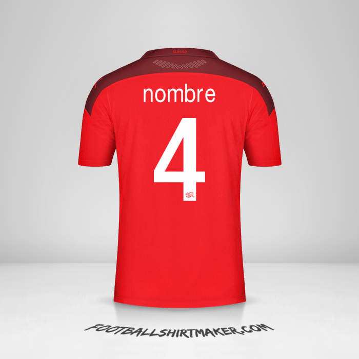 Camiseta Suiza 2020/2021 -  nombre - 4