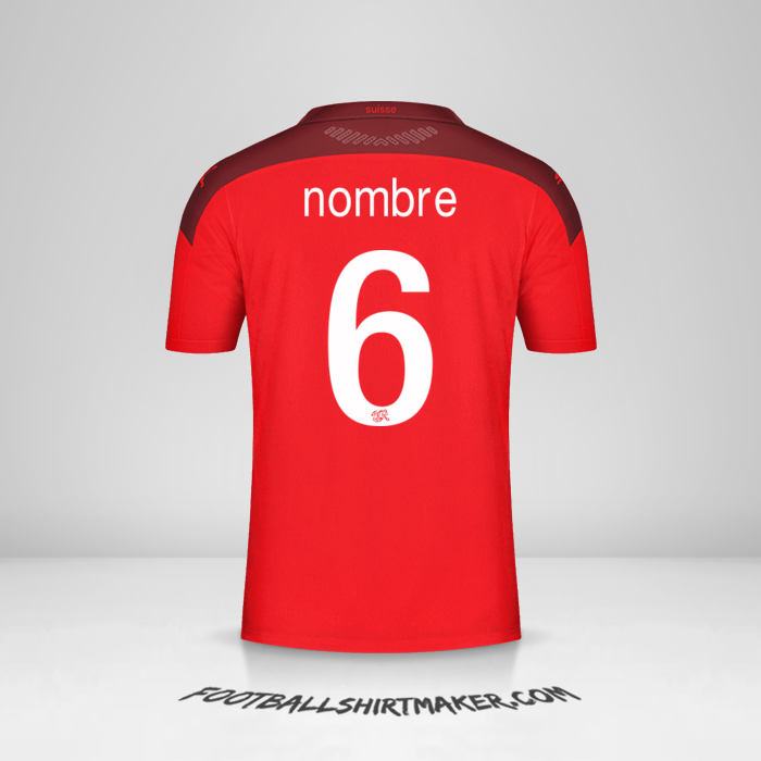 Jersey Suiza 2020/2021 -  nombre - 6