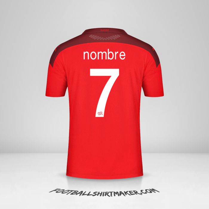Jersey Suiza 2020/2021 -  nombre - 7