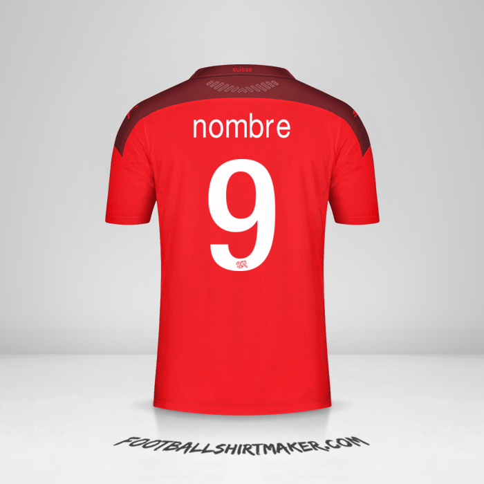 Jersey Suiza 2020/2021 -  nombre - 9