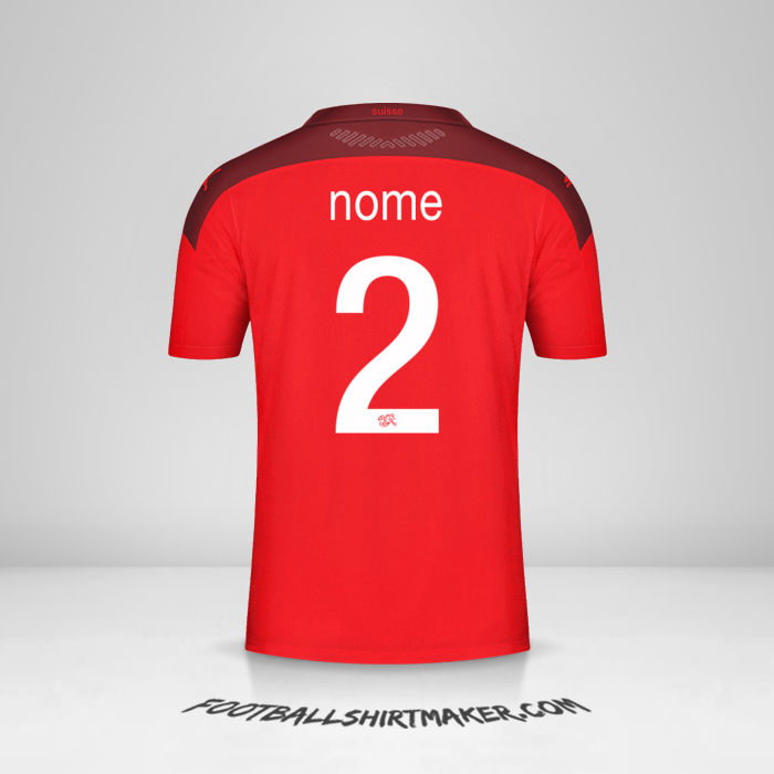 Maglia Svizzera 2020/2021 -  nome - 2
