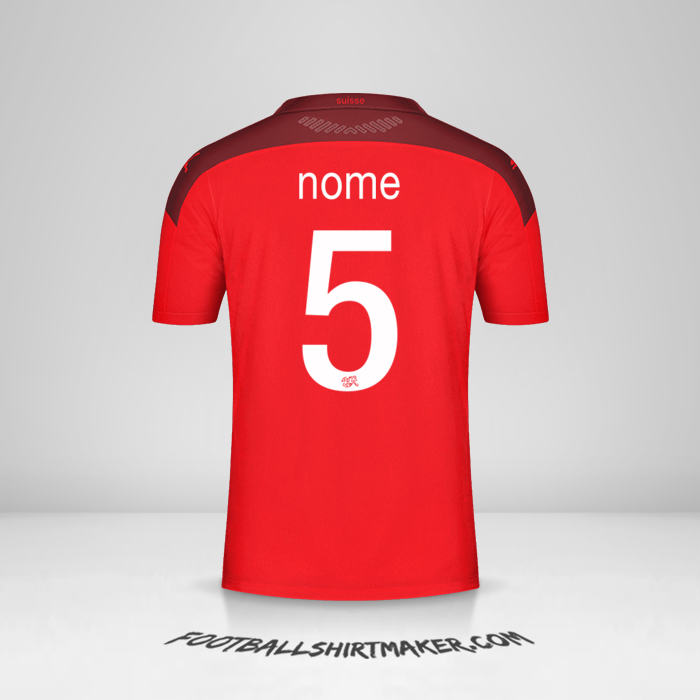 Maglia Svizzera 2020/2021 -  nome - 5