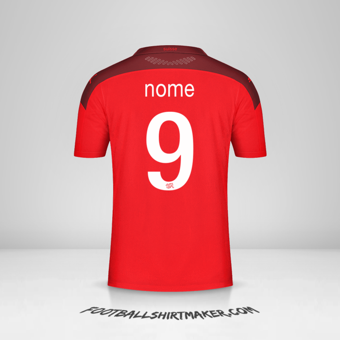 Maglia Svizzera 2020/2021 -  nome - 9