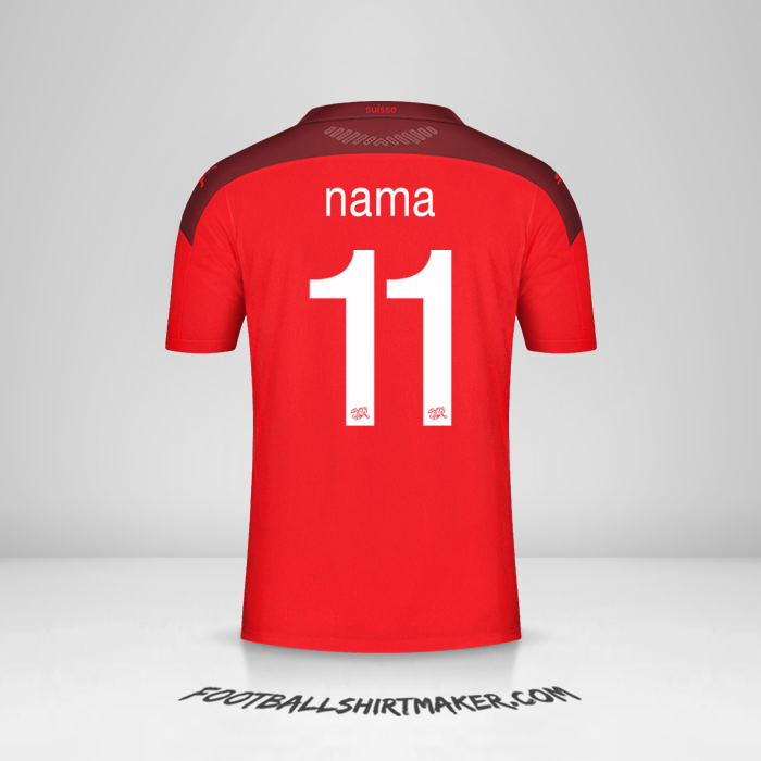 Jersey Swiss 2020/2021 -  nama - 11