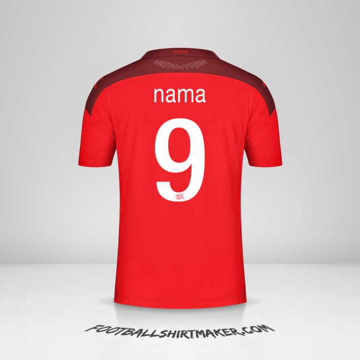 Jersey Swiss 2020/2021 -  nama - 9