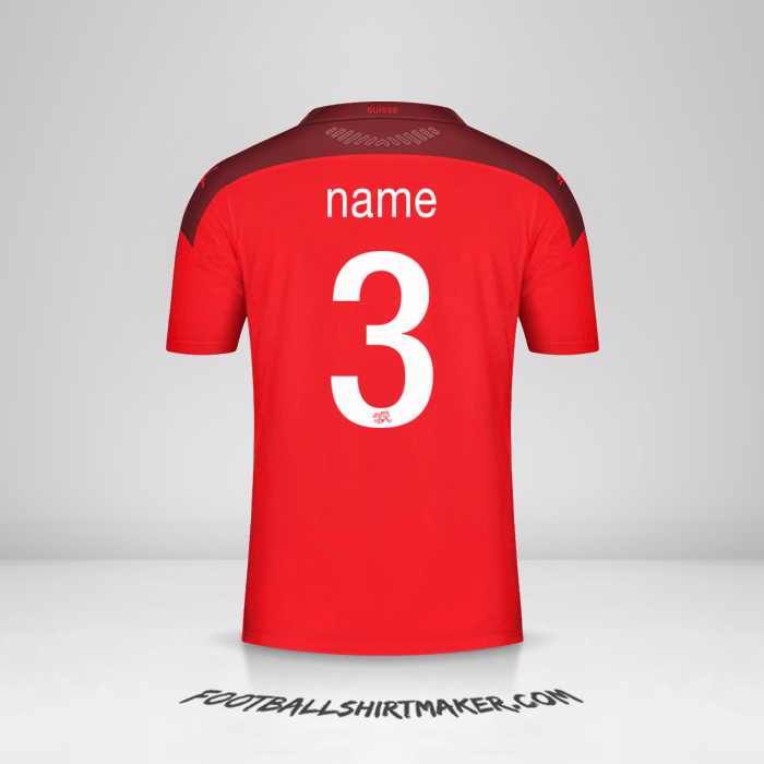 Shirt Switzerland 2020/2021 -  name - 3
