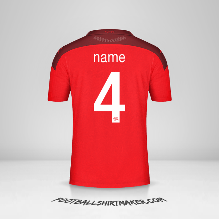 Shirt Switzerland 2020/2021 -  name - 4