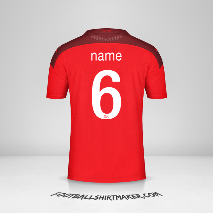 Shirt Switzerland 2020/2021 -  name - 6