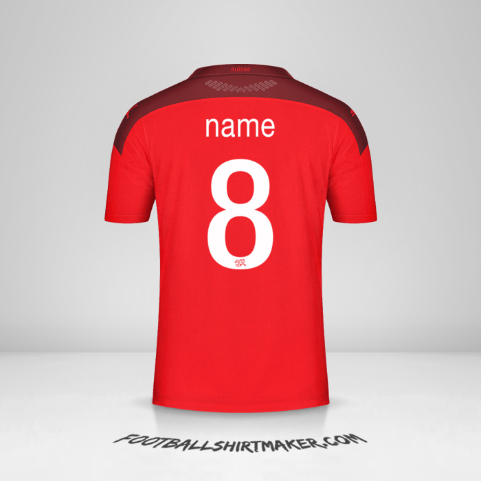 Jersey Switzerland 2020/2021 -  name - 8