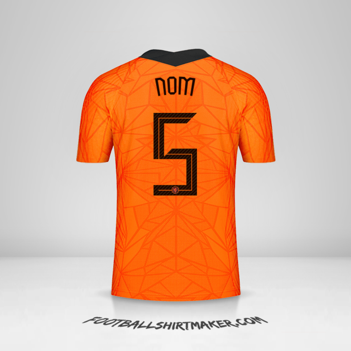 Maillot Pays-Bas 2020/2021 -  nom - 5
