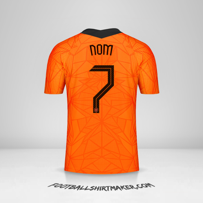 Maillot Pays-Bas 2020/2021 -  nom - 7