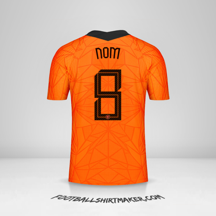 Maillot Pays-Bas 2020/2021 -  nom - 8