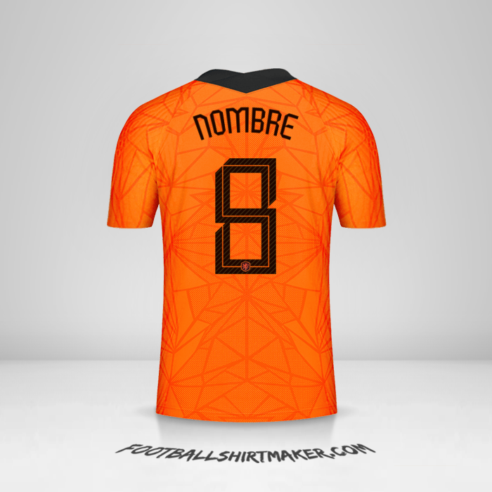 Camiseta Paises Bajos 2020/2021 -  nombre - 8
