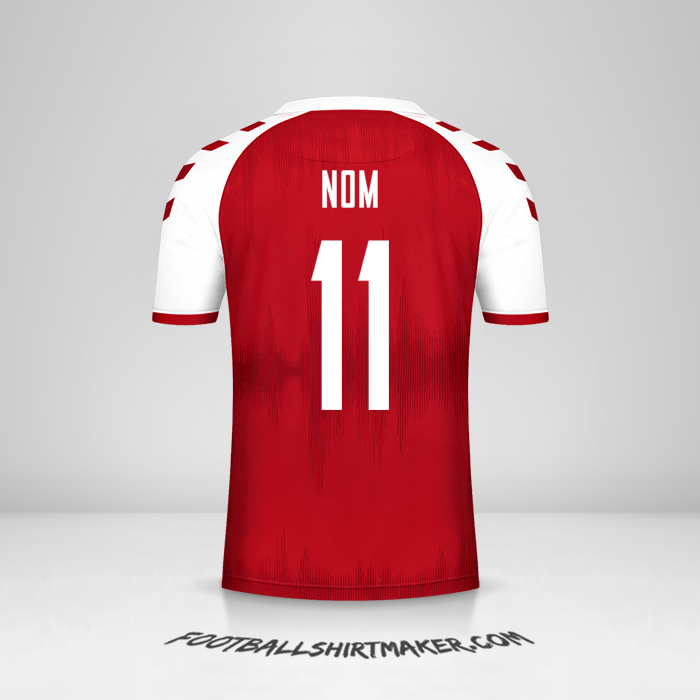 Maillot Danemark 2021 -  nom - 11