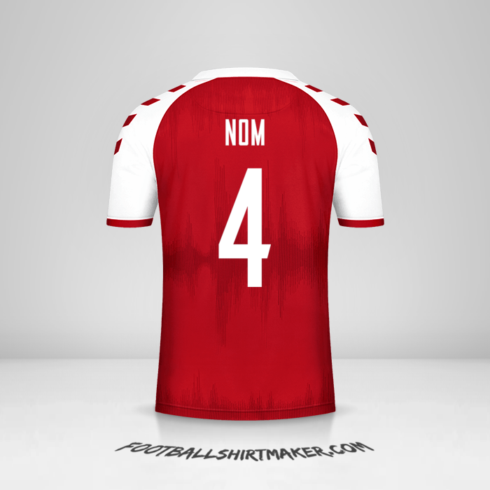 Maillot Danemark 2021 -  nom - 4